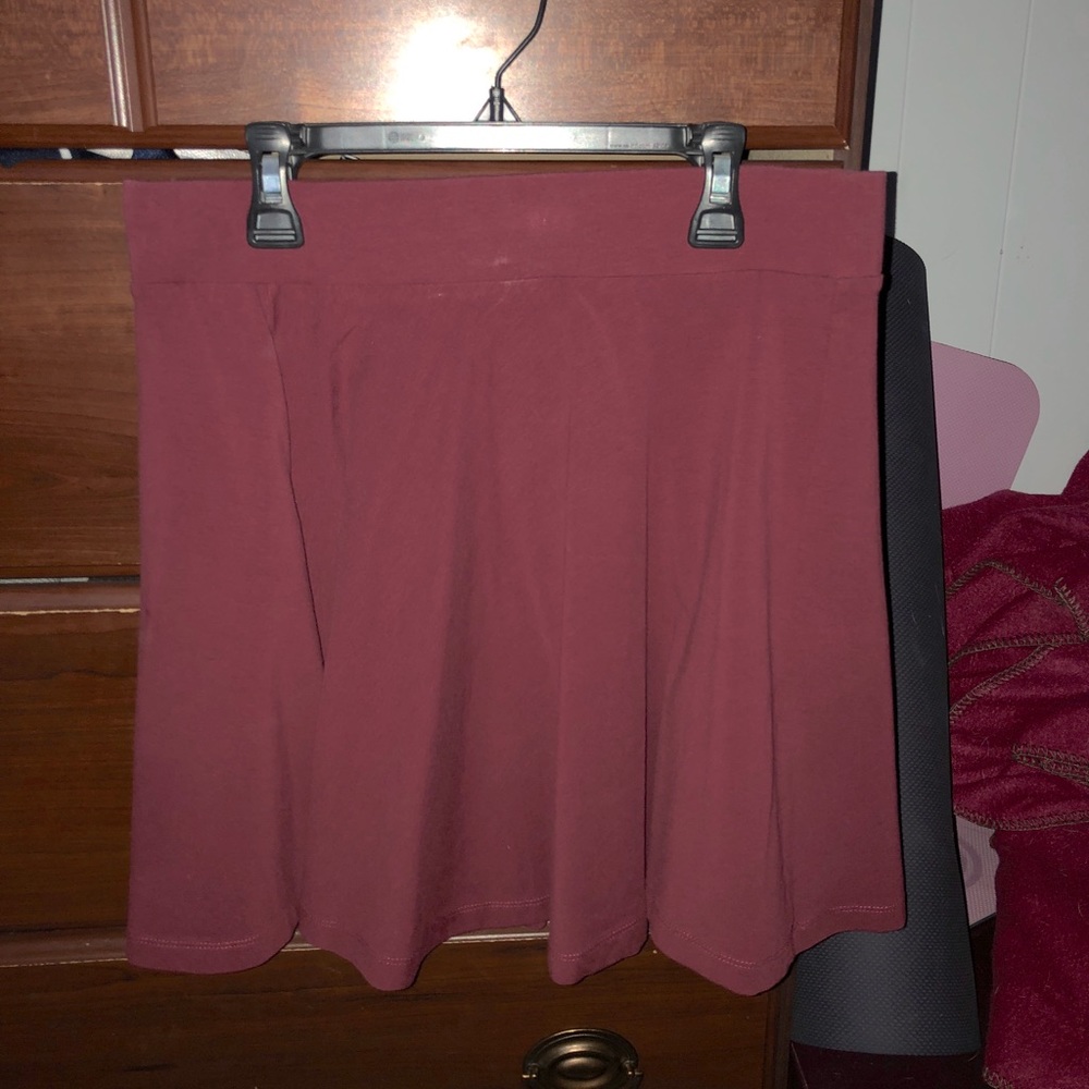 Burgundy skirt